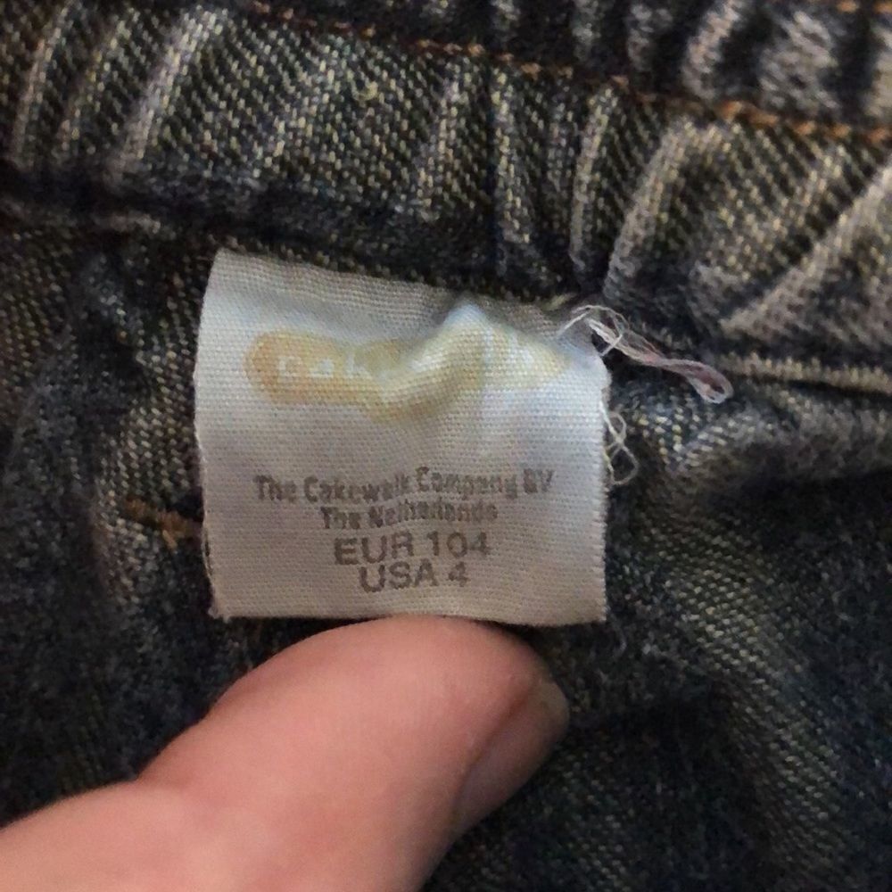 Cakewalk Wide Leg Ruffle Bottom Jeans, Girls 4 - Picture 7 of 7